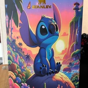 Stanley Blue and Pink Stitch Sunset 40oz. Tumbler.